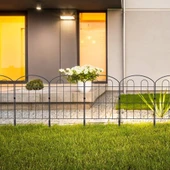 DEKORATİF BAHÇE ÇİTİ 33CM TEK PARÇA MODEL - 1 SİYAH HOBİ BAHÇESİ, ÇİÇEK, SEBZE, MİNİ BAHÇE - 5