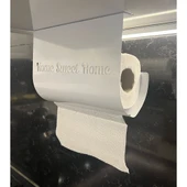 Home Sweet Home Temalı Beyaz Kağıt Rulo Havluluk thumbnail 5