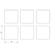 Doğal Taş Bardak Altlığı 6'lı Telli Model D (Boho Tema) - 5