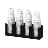 14Oz Kapasiteli 4 Bölmeli Metal Karton Bardaklık - Kahve Dükkanları ve HORECA İçin Mükemmel Bardak Ünitesi - 7