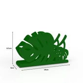 Palmiye Yaprağı Temalı Yeşil Metal Peçetelik thumbnail 3