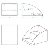 KASAÖNÜ , BAR ÖNÜ ,TEZGAH ÖNÜ APERATİF STANDI , TEZGAHÖNÜ ORGANİZER RAF 25 CM 2 KATLI MODEL SİYAH - 4