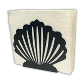 İstiridye Temalı Siyah Metal Peçetelik thumbnail 2