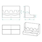16 Oz Çay Kahve ve 2' li Tek yuvalı Organizer Siyah Stand Kahve İstasyonu Düzenleyicisi, Şık Tasarım, Ofis & Self Servis İçin - 8
