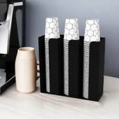 3 Bölmeli Özel Karton Bardaklık Organizer - 1