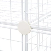 8 Bölmeli Tel Küp Çok Amaçlı Organizer Raf Beyaz 33cm Mutfak, Oyuncak, Kiler, Depolama Rafı - 6