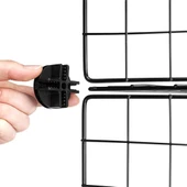 16'lı Tel Küp Çok Amaçlı Organizer Raf Siyah 33cm - 6