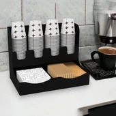 Metal Çay ve Kahve Organizasyon Karton Bardaklık Standı 8 oz - 9