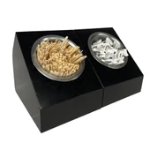 Endüstriyel Tarz 2'li Tek Yuvalı Metal Mutfak Düzenleyici ve Paslanmaz Çelik Kaseli Çatal Bıçak Kaşık Tutucu Ve Pipetlik Karıştırıcı Şeker Organizer - 6