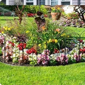 DEKORATİF BAHÇE ÇİTİ 33CM TEK PARÇA MODEL - 1 SİYAH HOBİ BAHÇESİ, ÇİÇEK, SEBZE, MİNİ BAHÇE - 9