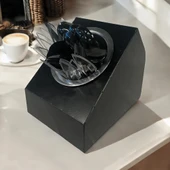 Endüstriyel Tarz Tek Yuvalı Metal Mutfak Düzenleyici ve Paslanmaz Çelik Kaseli Çatal Bıçak Kaşık Tutucu Ve Pipetlik Karıştırıcı Şeker Organizer - 4