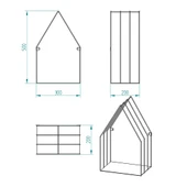 Şık Siyah Metal Duvara Monte Şamdan Dekoratif Mumluğu - 3