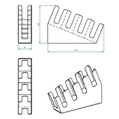 4 Bölmeli Kademeli Karton Bardak Standı Karton Bardaklık - 16 oz Bardak Uyumlu - 4
