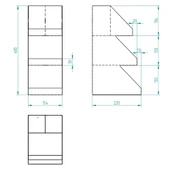 7 Bölmeli Endüstriyel Siyah Tezgah Üstü Düzenleyici Organizer, Çay ve Pipet Raflı Stand - 8