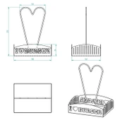 Siyah Masaüstü Sosluk Standı - I LOVE BURGER Yazılı - 7