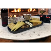 Kırılmaz Melamin Siyah Servis Tabak 13x32cm 2106 - 4