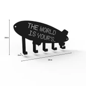 THE WORLD IS YOUR'S METAL ANAHTARLIK SİYAH - 2