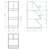 3 Katlı 5 Bölmeli Metal Pipet, Peçetelik, Şekerlik Siyah Organizer Stand Model - 3 - 4