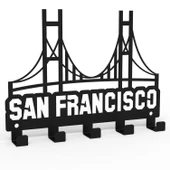 SAN FRANCISCO METAL ANAHTARLIK SİYAH - 1