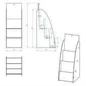 3 KATLI METAL BROŞÜRLÜK , A6 BROŞÜRLÜK,OFİS BROŞÜRLÜK , FUAR DAVETİYE STANDI,BİLGİLENDİRME STANDI , İNSERT STANDI, RAFLI BROŞÜRLÜK ,TANITIM STANDI , MASAÜSTÜ BROŞÜRLÜK , TEZGAHÜSTÜ BROŞÜRLÜK - 5