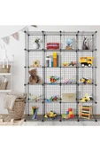 20'li Tel Küp Çok Amaçlı Organizer Raf Siyah 33cm - 2