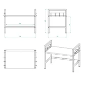 Ev Düzeni Uzmanı Siyah Mikrodalga Fırın ve Mutfak Rafı – Tezgahüstü Modern Organizer - 4