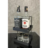 20x20 Siyah Tezgahüstü Mutfak ve Banyo Iki Katlı Organizer - 4