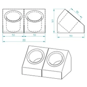Endüstriyel Tarz 2'li Tek Yuvalı Metal Mutfak Düzenleyici ve Paslanmaz Çelik Kaseli Çatal Bıçak Kaşık Tutucu Ve Pipetlik Karıştırıcı Şeker Organizer - 5