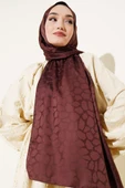 Benek Desenli Jakar Şal Acı Kahve - 1