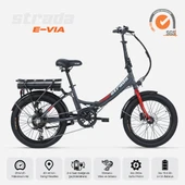 Stradacycles E-Via 20 Jant Hidrolik Disk Katlanabilir Elektrikli Bisiklet - 1