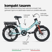 Stradacycles E-Via 20 Jant Hidrolik Disk Katlanabilir Elektrikli Bisiklet - 5