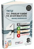 8. Sınıf Pisagor 16`lı İnkılap Tarihi ve Atatürkçülük Denemesi Zeka Küpü Yayınları - 1
