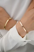 14 Ayar Gold Altın Kelepçe Bilezik - 5