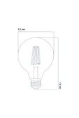 Heka Rustik LED Ampul E27 G95 6W 2700K Gün Işığı 5'li ERD-88 - 2
