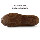 Erkan Saçmacı Aida Taba Hakiki Dana Derisi Kesik Detaylı Lastikli Slip-On Günlük Ayakkabı - 4