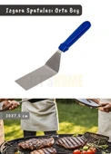 Barbekü Spatulası Paslanmaz Izgara Spatulası Çelik Hamburger Spatulası 30 cm - 1