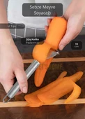 Sebze Soyacağı Paslanmaz Meyve Soyacağı U Tipi Soyacak Çelik 19 cm - 1