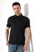Erkek Çıt Çıt Detaylı Pamuklu Polo Yaka T-shirt - 7
