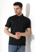 Erkek Çıt Çıt Detaylı Pamuklu Polo Yaka T-shirt - 3