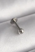 316L Çelik Gümüş Renk Topçuk Piercing - TJ-PR1368 - 1