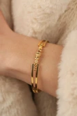 Dorikalı Kaburga Kelepçe Altın Bilezik thumbnail 1