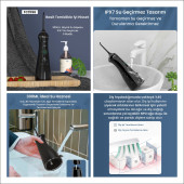 NPO Nicefeel FC1596 Taşınabilir,Şarjlı,Masajlı,Diş Teli/Protez Bakım Profesyonel Ağız Duşu-Siyah - 8