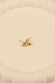 14 Ayar 2mm Top Altın Küpe - 4