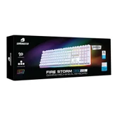 GAMEBOOSTER  g918 fire storm rgb blue switch mekanik beyaz oyun klavyesi - 5