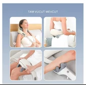 Şarjlı  Kablosuz  Ovmalı Maasaj Yastığı Servikal Geri Kas Rahatlatıcı Masaj Aleti - 3