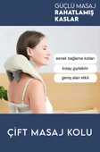 Şarjlı  Kablosuz  Ovmalı Maasaj Yastığı Servikal Geri Kas Rahatlatıcı Masaj Aleti - 4