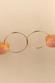 14 Ayar 3cm Halka Altın Küpe - 3