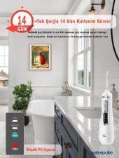 WaterPulse WP-V500-W Water Flosser Taşınabilir Şarjlı Masajlı Diş Protez Bakım ve Ağız Duşu - 5