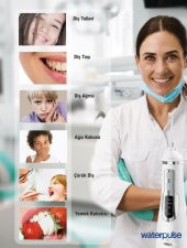 WaterPulse WP-V500-W Water Flosser Taşınabilir Şarjlı Masajlı Diş Protez Bakım ve Ağız Duşu - 6