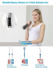 WaterPulse WP-V500-W Water Flosser Taşınabilir Şarjlı Masajlı Diş Protez Bakım ve Ağız Duşu - 8
